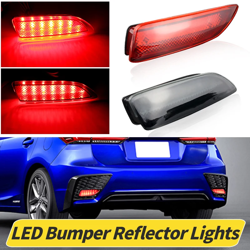 2PCS LED Rear Bumper Reflector Light Red/Black Shell Car Driving Brake Fog Lamp For Toyota Corolla 11-12 Lexus CT200h 2011-2013
2PCS LED Rear Bumper Reflector Light Red/Black Shell Car Driving Brake Fog Lamp For Toyota Corolla 11-12 Lexus CT200h 2011-2013