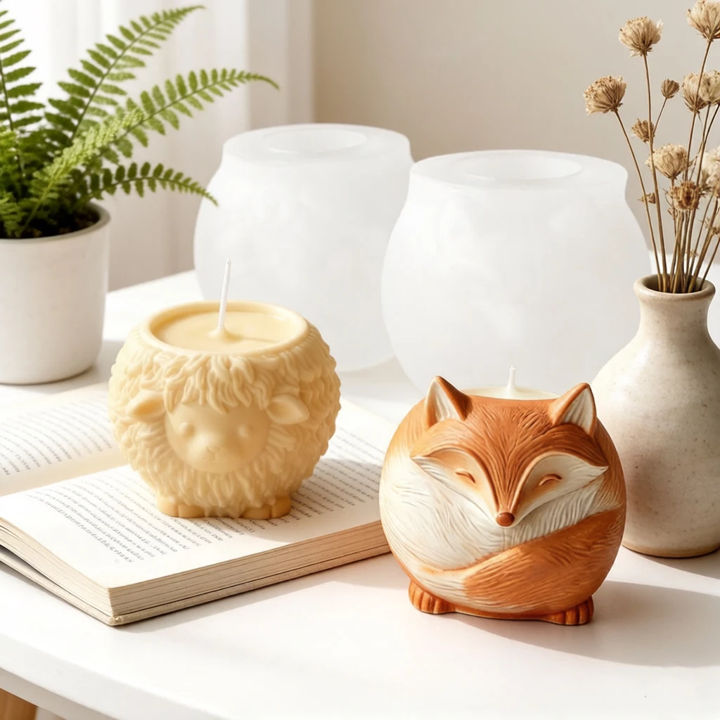 3D Fox Sheep Animal Cup Candle Silicone Mold DIY for Plaster Resin Wax Planter Figurine Craft Home Decor Gift
3D Fox Sheep Animal Cup Candle Silicone Mold DIY for Plaster Resin Wax Planter Figurine Craft Home Decor Gift