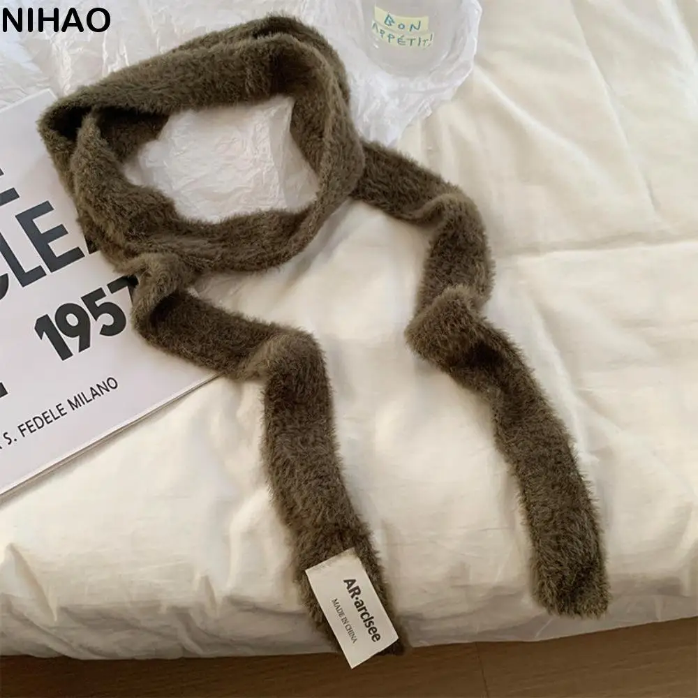 Простая однотонная шерстяная шаль Harajuku Y2K, вязаный шарф, сохраняет тепло, лента, длинные узкие шарфы, осень/зима
Простая однотонная шерстяная шаль Harajuku Y2K, вязаный шарф, сохраняет тепло, лента, длинные узкие шарфы, осень/зима