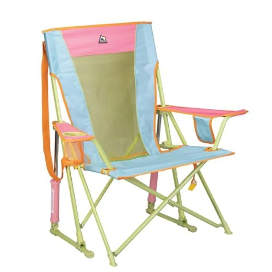 Comfort Pro Rocker Camping Chair Portable Folding Rocking Chair with Durable Armrests and Drink Holder — Sweet Tea
Comfort Pro Rocker Camping Chair Portable Folding Rocking Chair with Durable Armrests and Drink Holder — Sweet Tea