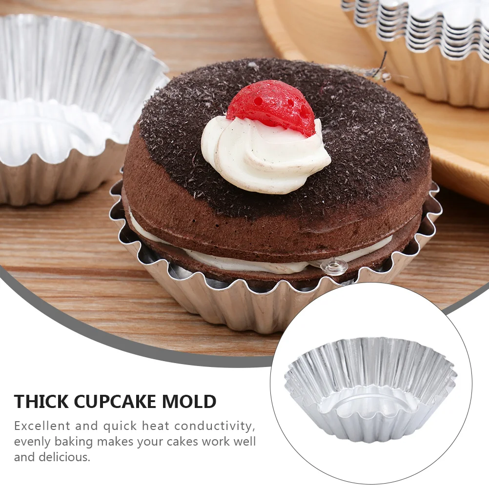 100pcs Egg Tart Mold Reusable Baking Molds Aluminum Alloy Thick Cupcake Muffin Mini Cakes Pies Nonstick Heat Conductivity
100pcs Egg Tart Mold Reusable Baking Molds Aluminum Alloy Thick Cupcake Muffin Mini Cakes Pies Nonstick Heat Conductivity