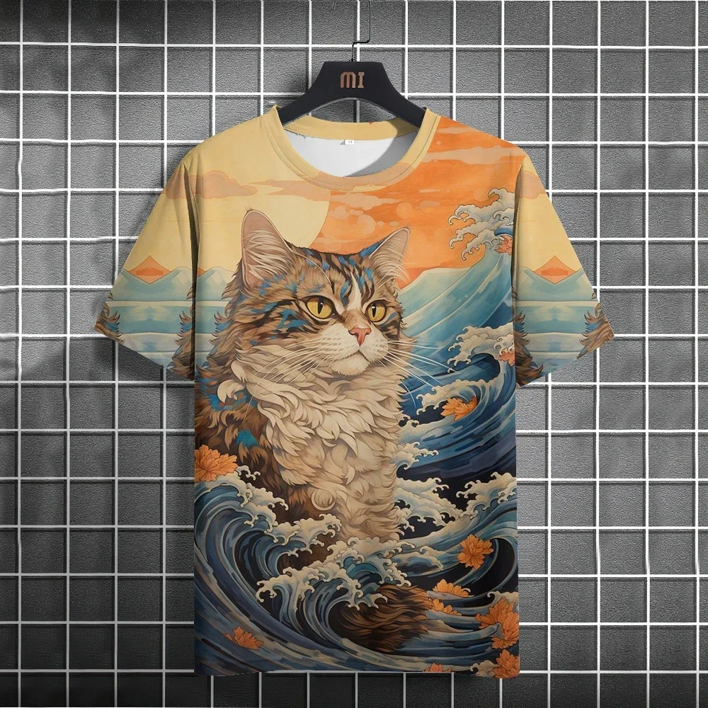 Japanese Ukiyoe Style Cat T-Shirts 3D Print Anime Tee Men Women Short Sleeve Harajuku T Shirt Fashion Streetwear Men's Clothing
Japanese Ukiyoe Style Cat T-Shirts 3D Print Anime Tee Men Women Short Sleeve Harajuku T Shirt Fashion Streetwear Men's Clothing