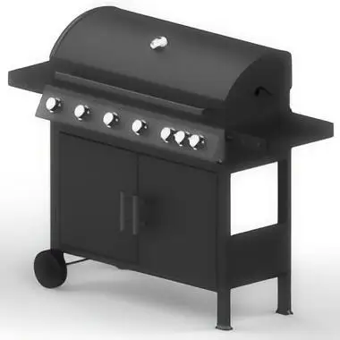 Value-forward 6-Burner Freestanding Black Gas Grill with Side Burner & Double Door for Outdoor Barbecue & Cooking
Value-forward 6-Burner Freestanding Black Gas Grill with Side Burner & Double Door for Outdoor Barbecue & Cooking