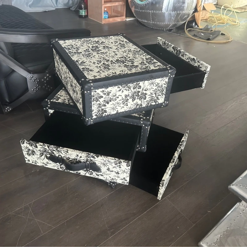 Minimalist hard box bedside table retro decorative cabinet household
Minimalist hard box bedside table retro decorative cabinet household