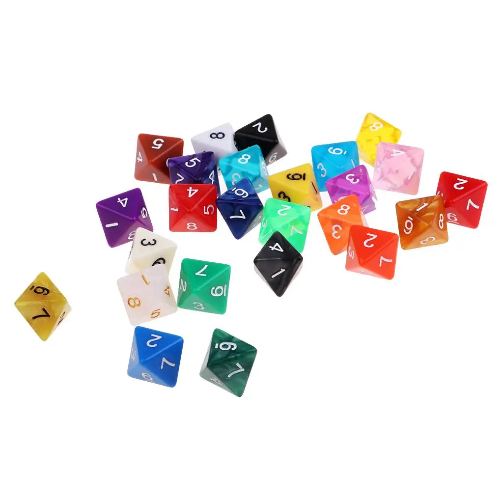Multicolor Acrylic D8 Polyhedral Dice Pack Digital Dice Game Tool for Dungeons and Dragons RPG
Multicolor Acrylic D8 Polyhedral Dice Pack Digital Dice Game Tool for Dungeons and Dragons RPG
