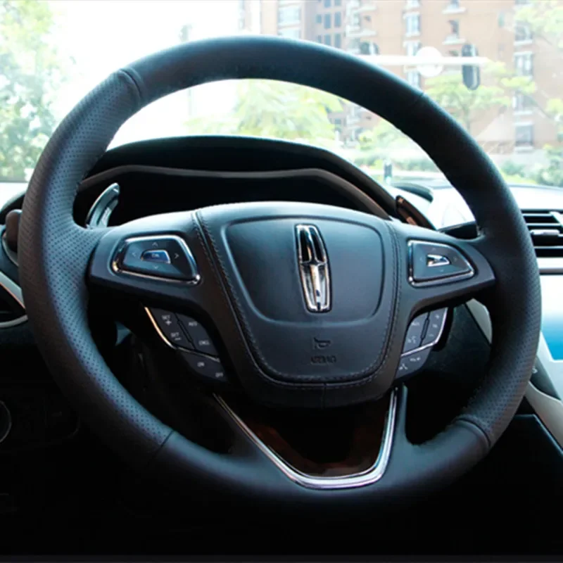 Для Lincoln MKZ MKX navigator континентальный MKC DIY кожаный чехол на руль автомобиля сшитый вручную
Для Lincoln MKZ MKX navigator континентальный MKC DIY кожаный чехол на руль автомобиля сшитый вручную