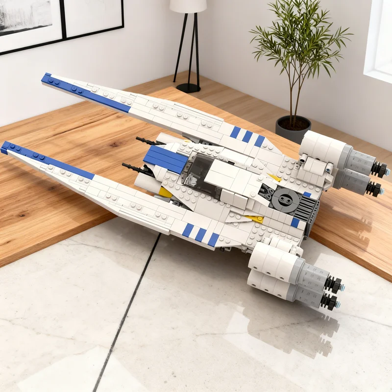 Конструктор MOC 916 деталей: Белый истребитель U-Wing 2.0 из Star Wars. Коллекционная модель для взрослых, премиум-класса, для демонстрации и подарка.
Конструктор MOC 916 деталей: Белый истребитель U-Wing 2.0 из Star Wars. Коллекционная модель для взрослых, премиум-класса, для демонстрации и подарка.
