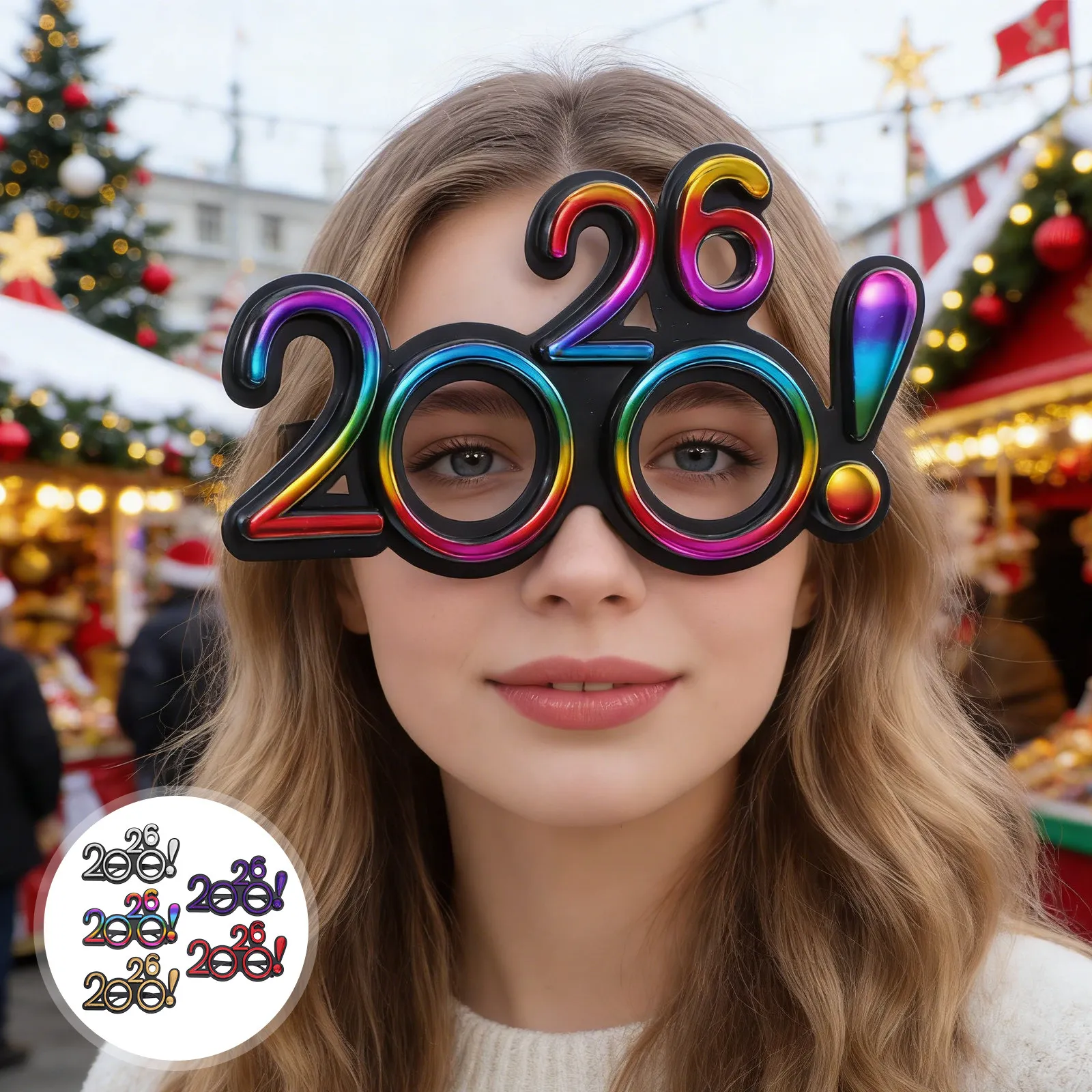 5Pcs 2026 Eyeglasses New Year Glasses Glitter Finish Fun Party Glasses Photo Ready Novelty Eyewear Nye Party Supplies
5Pcs 2026 Eyeglasses New Year Glasses Glitter Finish Fun Party Glasses Photo Ready Novelty Eyewear Nye Party Supplies