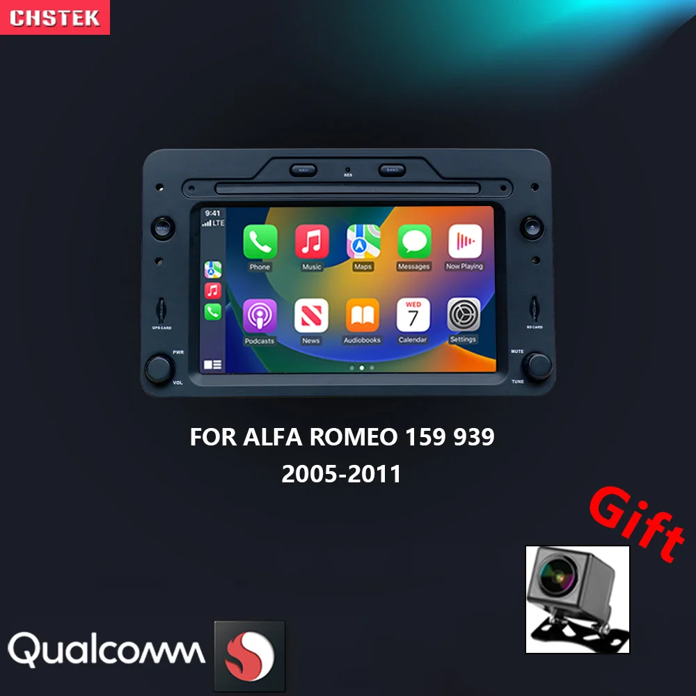 CHSTEK Car Radio For Alfa Romeo 159 939 Brera Spider Sportwagon 2005-2011 Carplay Multimedia Bluetooth5.0 WIFI 4G GPS Android 13
CHSTEK Car Radio For Alfa Romeo 159 939 Brera Spider Sportwagon 2005-2011 Carplay Multimedia Bluetooth5.0 WIFI 4G GPS Android 13