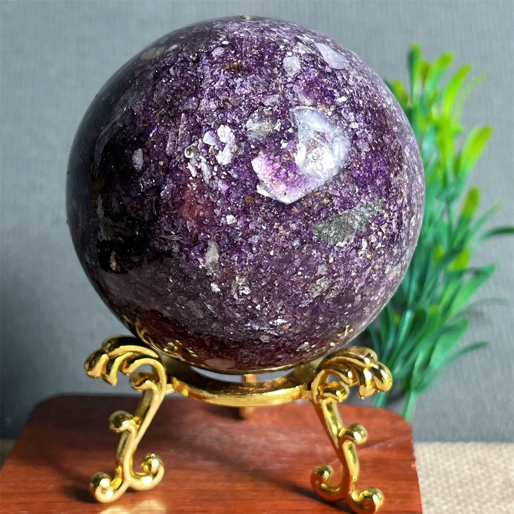 Crystal Natural Lepidolite Ball Sphere Phosphosiderite Stone Quartz Specimen Minerals Geode Energy Home Decoration Reiki +Stand
Crystal Natural Lepidolite Ball Sphere Phosphosiderite Stone Quartz Specimen Minerals Geode Energy Home Decoration Reiki +Stand