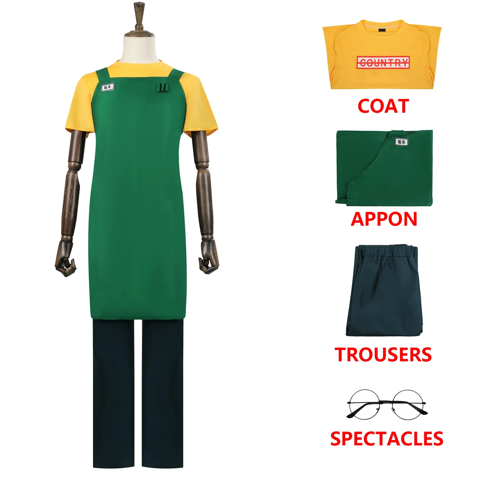 Аниме Сакамото Days Косплей Сакамото Таро Косплей Костюм Фартук Сакамото Таро Парик Костюм Хэллоуин Униформа для Женщин Мужчин
Аниме Сакамото Days Косплей Сакамото Таро Косплей Костюм Фартук Сакамото Таро Парик Костюм Хэллоуин Униформа для Женщин Мужчин