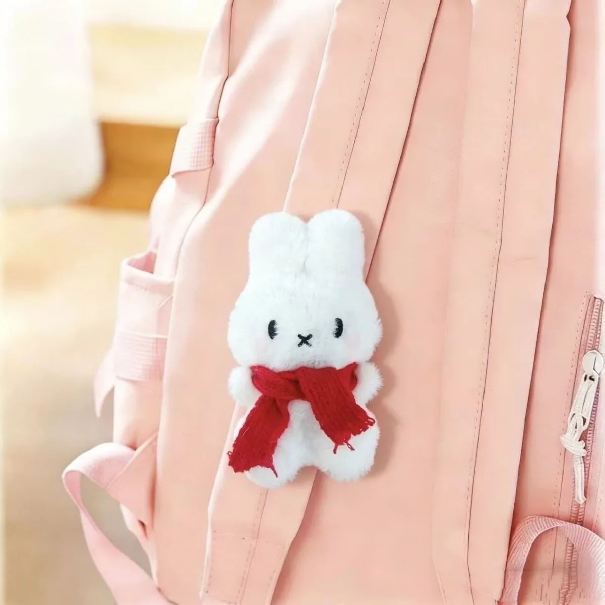 Kawaii Miffy Plush Doll Backpack Shoulder Strap with A Lucky Four-leaf Clover Doll Pendant Cuddly Velcro Backpack Shoulder Strap
Kawaii Miffy Plush Doll Backpack Shoulder Strap with A Lucky Four-leaf Clover Doll Pendant Cuddly Velcro Backpack Shoulder Strap