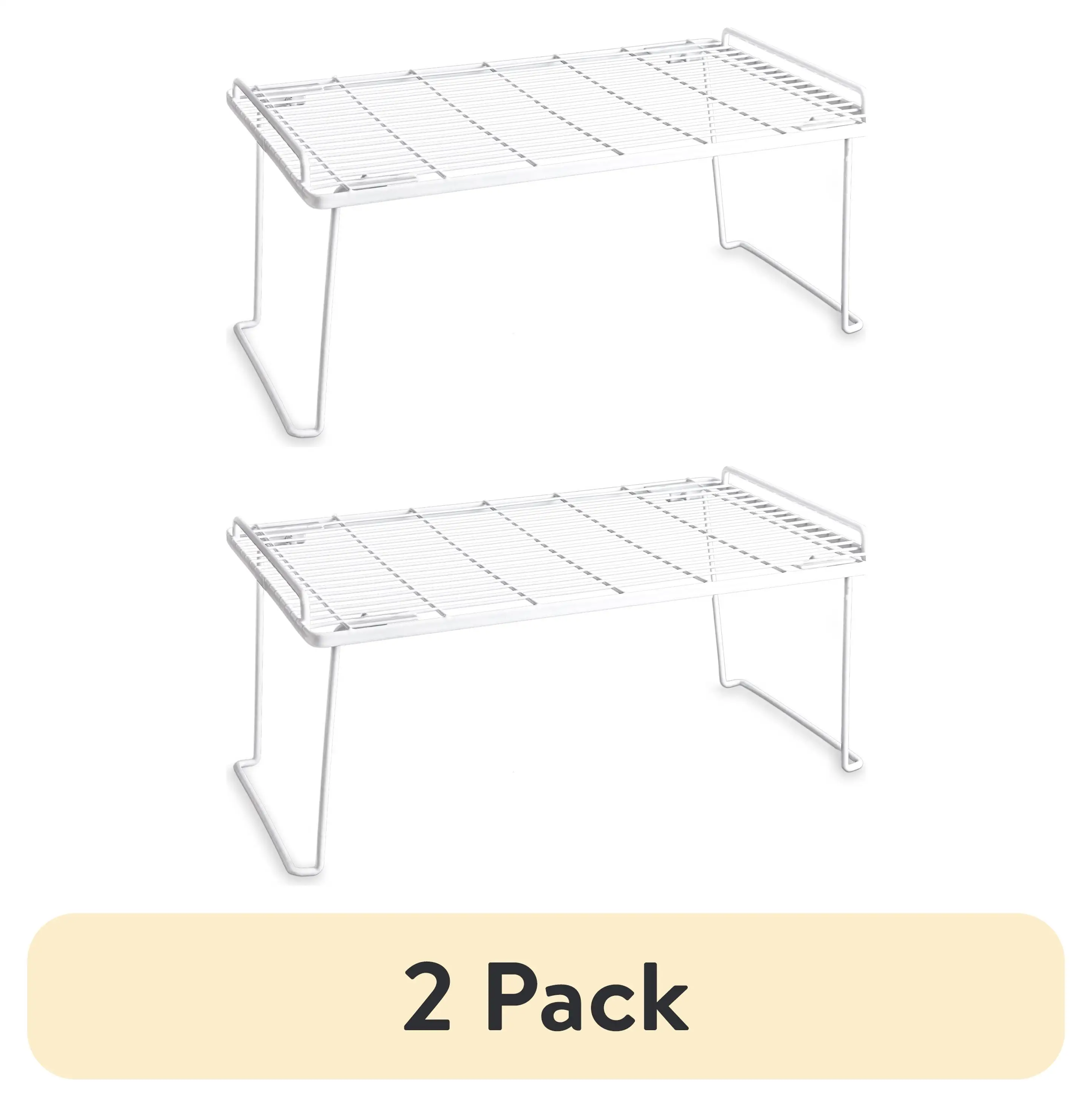 Foldable White Wire Shelf for Kitchen or Pantry – 2-Pack
Foldable White Wire Shelf for Kitchen or Pantry – 2-Pack