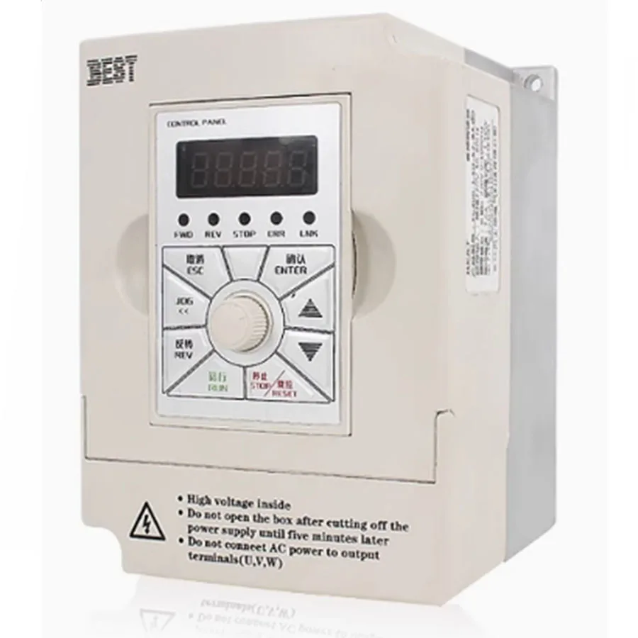 Engraving machine frequency converter 1.5/2.2/3.0/4/5.5/7.5/9/11KW three-phase spindle motor speed controller
Engraving machine frequency converter 1.5/2.2/3.0/4/5.5/7.5/9/11KW three-phase spindle motor speed controller