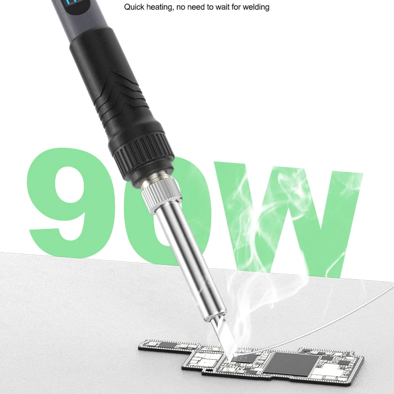 RELIFE 936 90W Intelligent Digital Display Portable Soldering Iron 120~550℃ Adjustable Supports 900M Series Soldering Iron Tips
RELIFE 936 90W Intelligent Digital Display Portable Soldering Iron 120~550℃ Adjustable Supports 900M Series Soldering Iron Tips