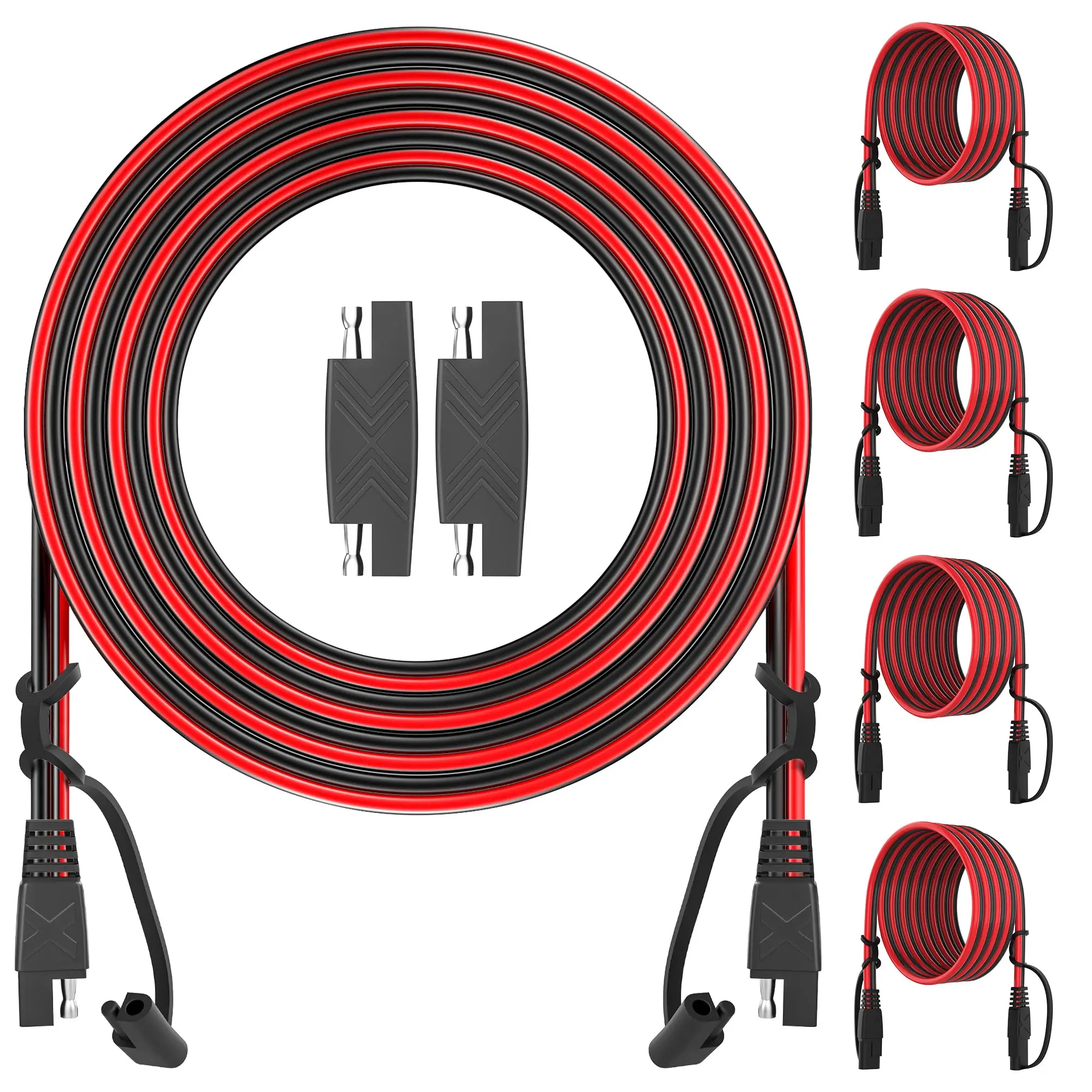 OYMSAE 12Feet SAE to SAE Extension Cable Quick Disconnect Connector 16AWG for Automotive Solar Panel Extension Cable Pack of 4
OYMSAE 12Feet SAE to SAE Extension Cable Quick Disconnect Connector 16AWG for Automotive Solar Panel Extension Cable Pack of 4