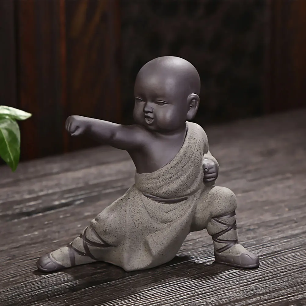 1Pcs Kung Fu Monk Statue Purple Sand Delicate Design Tea Pet Decor Desk Ornament Home Tea Art Decoration Monk Statue
1Pcs Kung Fu Monk Statue Purple Sand Delicate Design Tea Pet Decor Desk Ornament Home Tea Art Decoration Monk Statue