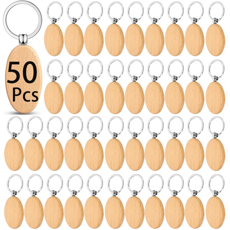 50Pcs Unfinished Wooden Keychain Blanks Key Chain DIY Wood Keychain Tags Unfinished Wooden Key Ring Key Tag
50Pcs Unfinished Wooden Keychain Blanks Key Chain DIY Wood Keychain Tags Unfinished Wooden Key Ring Key Tag