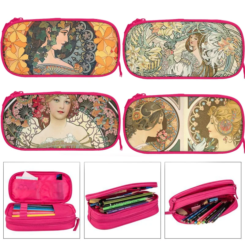 Oil Painting By Alphonse Mucha Large Capacity Pencil Case Stationery School Supplies Pouch Office Desk Storage Kids Pen Case Box
Oil Painting By Alphonse Mucha Large Capacity Pencil Case Stationery School Supplies Pouch Office Desk Storage Kids Pen Case Box