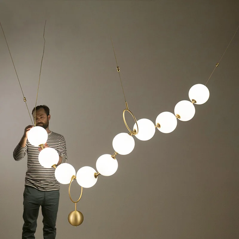 Modern Led White Ball Chandelier In Living Room, Dining Room, Bedroom, Kitchen Island Necklace Design Decorative Chandelier
Modern Led White Ball Chandelier In Living Room, Dining Room, Bedroom, Kitchen Island Necklace Design Decorative Chandelier