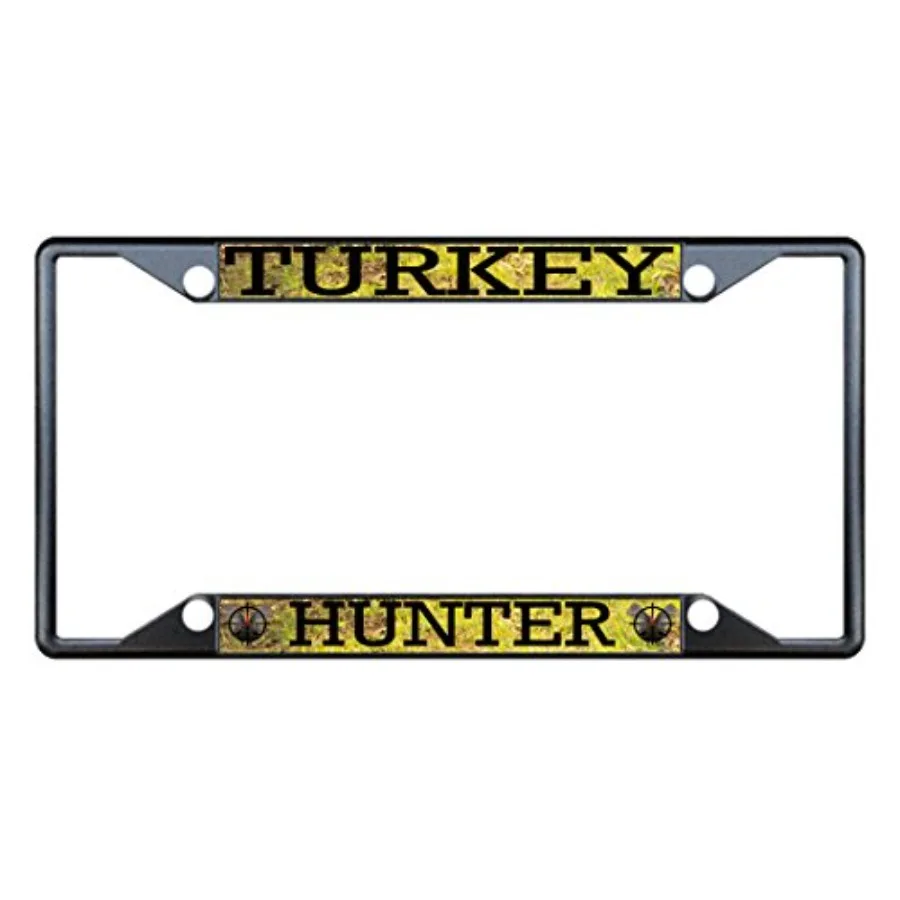 Turkey Hunter License Plate Frame Tag Holder Cover
Turkey Hunter License Plate Frame Tag Holder Cover