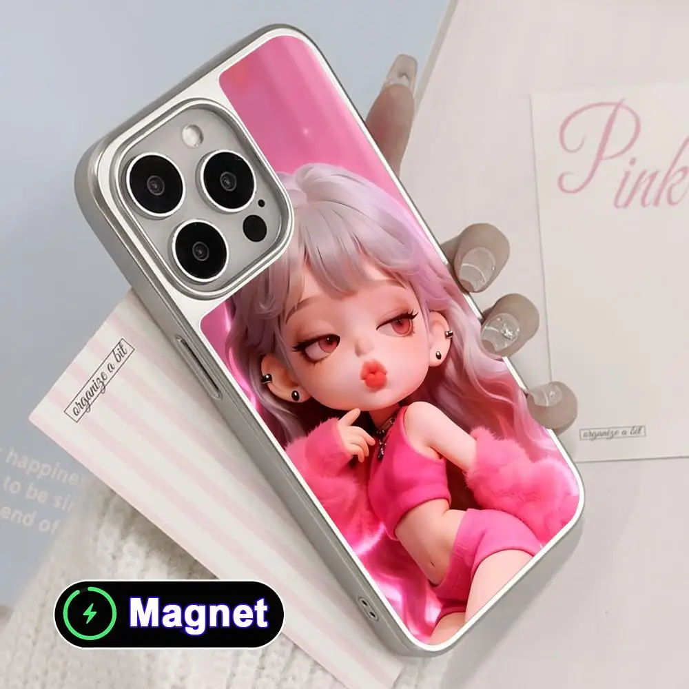 Cute Anime Girl Phone Case for iPhone 17 16 15 14 13 12 11 Air Pro Max Plus Electroplated Silver Magnet Cover
Cute Anime Girl Phone Case for iPhone 17 16 15 14 13 12 11 Air Pro Max Plus Electroplated Silver Magnet Cover