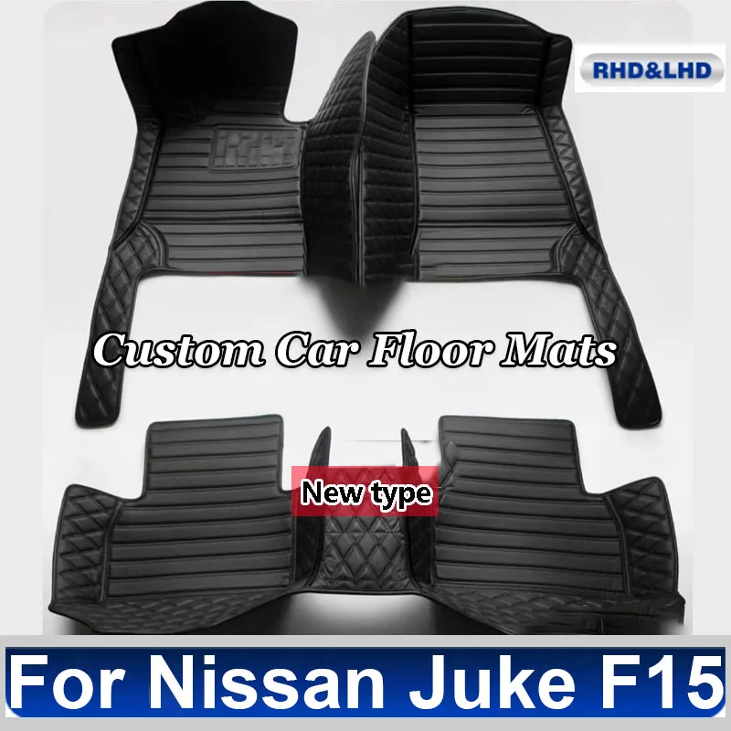 Автомобильный напольный коврик для Nissan Juke F15 2013 ~ 2016, коврик для защиты от грязи, уменьшающий трение, автомобильный коврик, полный комплект, водонепроницаемый напольный коврик, автомобильные аксессуары
Автомобильный напольный коврик для Nissan Juke F15 2013 ~ 2016, коврик для защиты от грязи, уменьшающий трение, автомобильный коврик, полный комплект, водонепроницаемый напольный коврик, автомобильные аксессуары