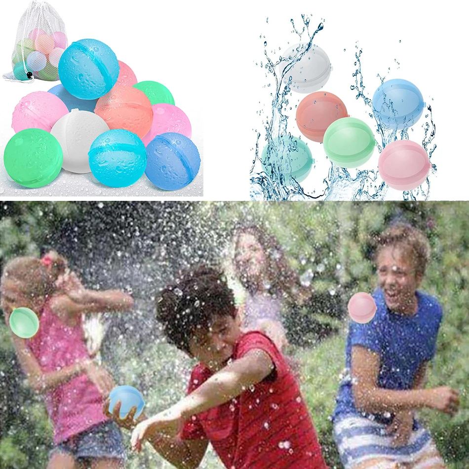 Reusable Water Balloons Quick Fill Kid Adults Outdoor Activities Self Sealing Water Bomb Splash Balls Kid Swimming Pool Toy
Reusable Water Balloons Quick Fill Kid Adults Outdoor Activities Self Sealing Water Bomb Splash Balls Kid Swimming Pool Toy