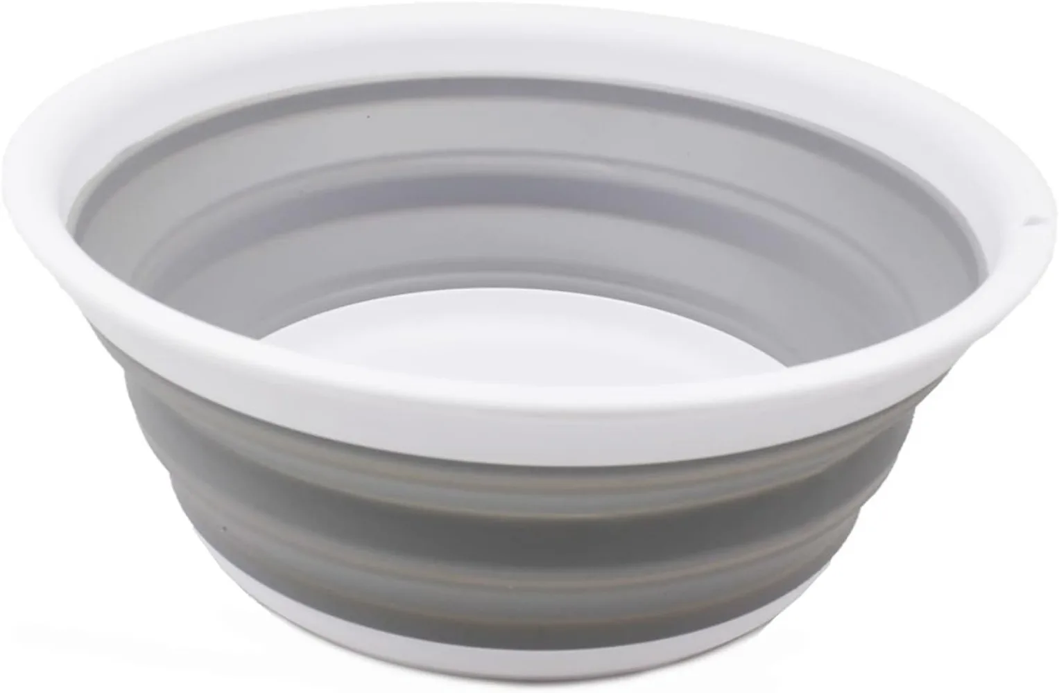 5.5L Collapsible Wash Tub – Foldable, Space-Saving, White/Grey
5.5L Collapsible Wash Tub – Foldable, Space-Saving, White/Grey