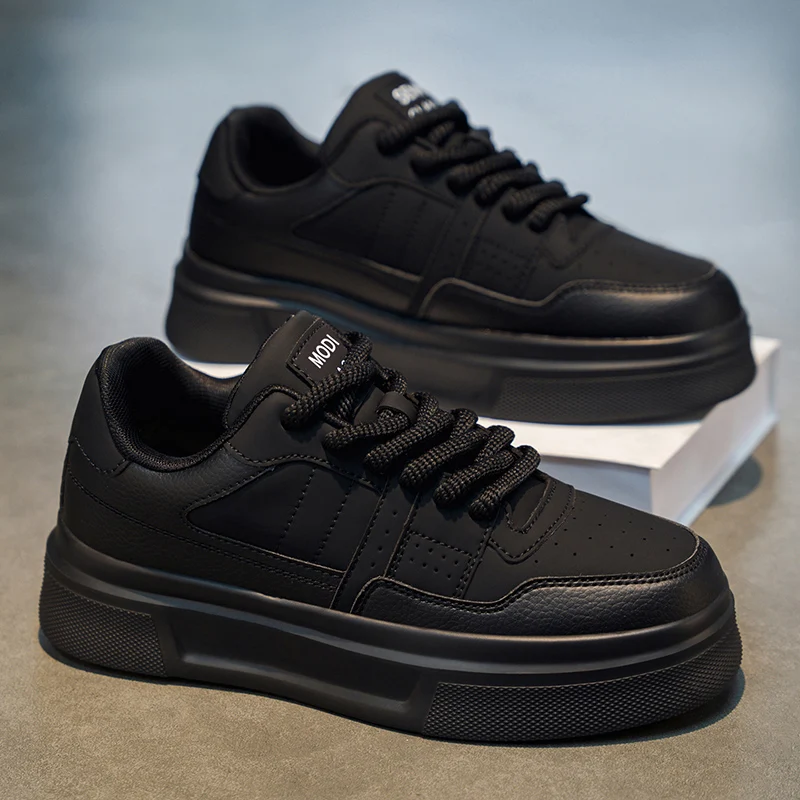 Men's Spring 2026 Casual Low-Top Sports Shoes Thick Bottom Heightening Leather Surface Flat Shoes Versatile And Stylish
Men's Spring 2026 Casual Low-Top Sports Shoes Thick Bottom Heightening Leather Surface Flat Shoes Versatile And Stylish