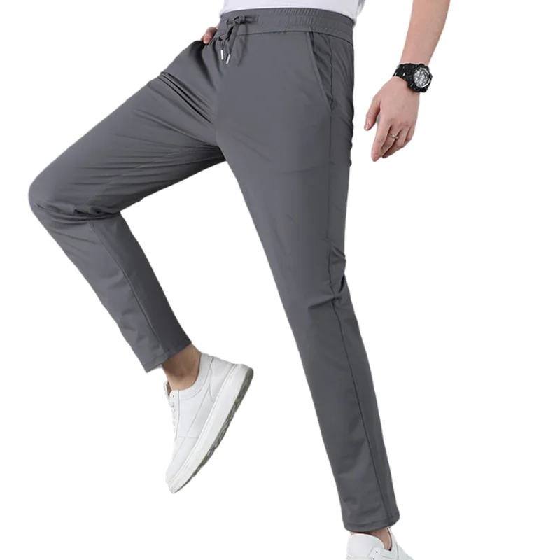 Мужские модные повседневные брюки - однотонные, из нейлоновой смеси, дышащие и высокоэластичные, для деловых встреч и комфортной работы
Мужские модные повседневные брюки - однотонные, из нейлоновой смеси, дышащие и высокоэластичные, для деловых встреч и комфортной работы