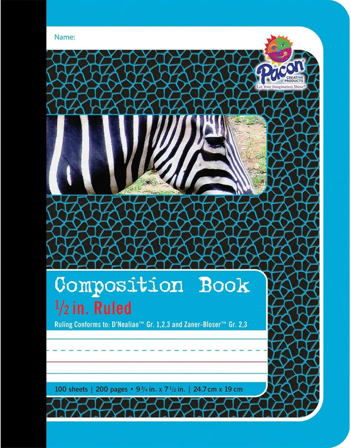College Ruled Composition Book, 100 Sheets, Blue Cover, 9.75x7.5 Inches
College Ruled Composition Book, 100 Sheets, Blue Cover, 9.75x7.5 Inches