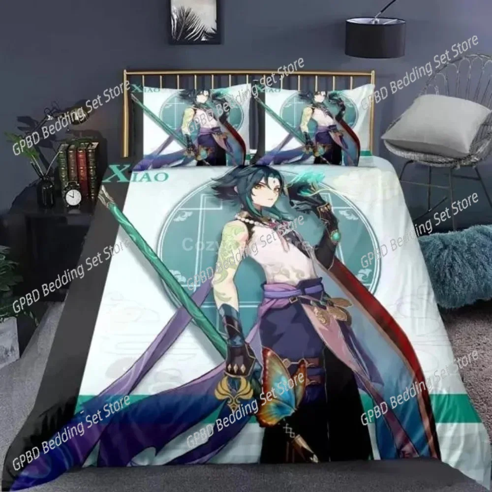 Genshin Impact Bedding Set Cartoon Anime Duvet Cover Single Double Size Boys Luxury 3D Bed Linen Decor Home
Genshin Impact Bedding Set Cartoon Anime Duvet Cover Single Double Size Boys Luxury 3D Bed Linen Decor Home