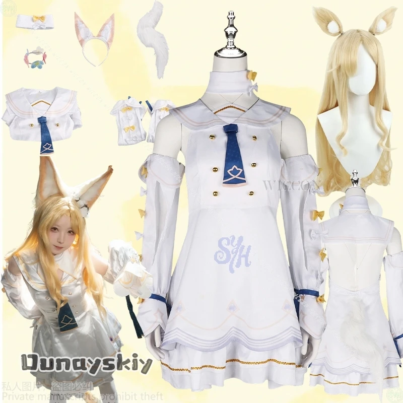 Anime Game Blue Archive 코스프레 Yurizono Seia Costume{Anna zhang Online}White Dress Sailor Suit JK Jirai Kei Girl Cosplay Halloween
Anime Game Blue Archive 코스프레 Yurizono Seia Costume{Anna zhang Online}White Dress Sailor Suit JK Jirai Kei Girl Cosplay Halloween