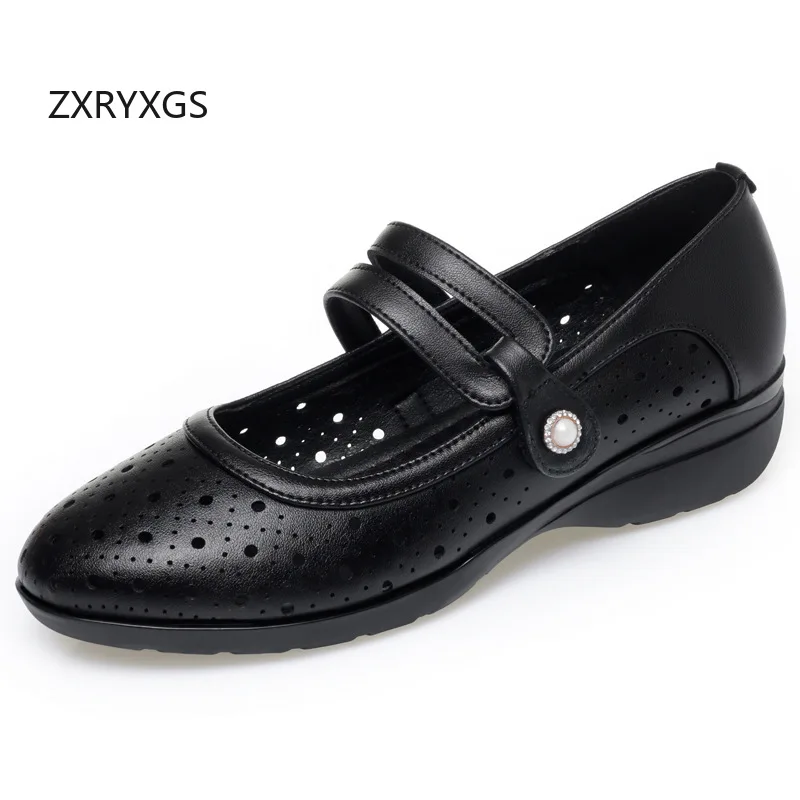 ZXRYXGS 2026 New Spring Summer Real Leather Hollow Shoes Breathable Elegant Comfortable Mid Heels Large Size Women Trendy Shoes
ZXRYXGS 2026 New Spring Summer Real Leather Hollow Shoes Breathable Elegant Comfortable Mid Heels Large Size Women Trendy Shoes