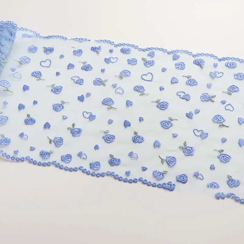 15Yards/lot Pink Blue Heart Flower Embroidery Lace Trim Lingerie Skirt Hem Underwear Sewing Craft DIY Apparel Fabrics Lace
15Yards/lot Pink Blue Heart Flower Embroidery Lace Trim Lingerie Skirt Hem Underwear Sewing Craft DIY Apparel Fabrics Lace