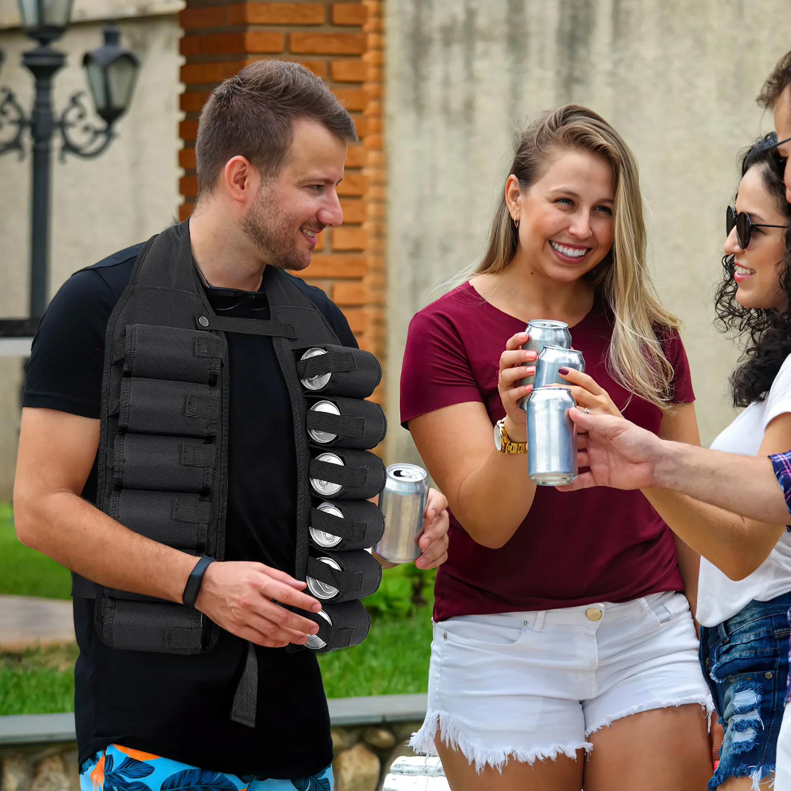 12 Pack Drink Waist Bag Portable Beer Holder Camping Belt Zipper Pocket Keys Cellphone Outdoor Parties Beach for Climbing
12 Pack Drink Waist Bag Portable Beer Holder Camping Belt Zipper Pocket Keys Cellphone Outdoor Parties Beach for Climbing
