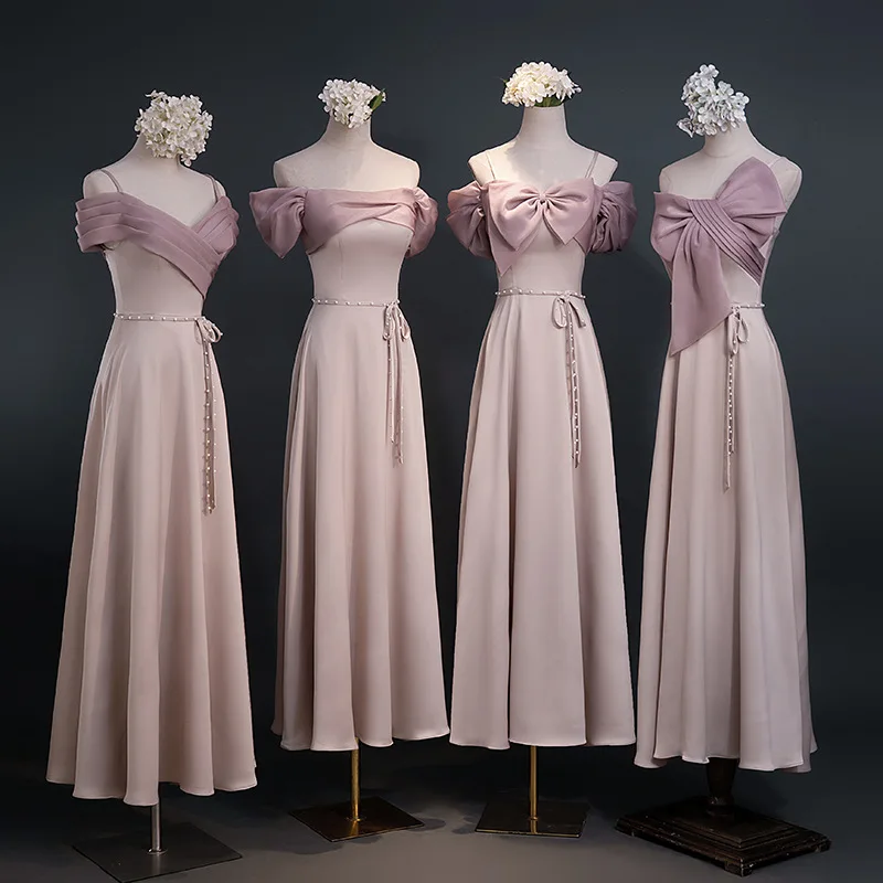 Розовые атласные длинные платья для подружек невесты 2024 года, новые осенние элегантные наряды для свадеб, выступлений, комплекты для сестер
Розовые атласные длинные платья для подружек невесты 2024 года, новые осенние элегантные наряды для свадеб, выступлений, комплекты для сестер