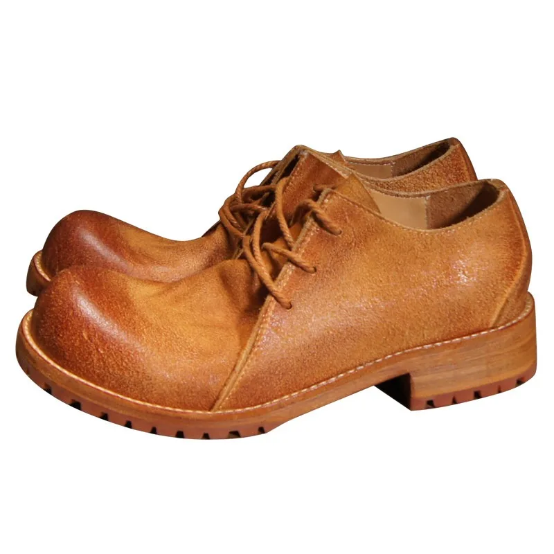 Handmade Genuine Leather Lace-up Comfortable Work Boots Men's Motorcycle High Top Shoes Male Thick Sole Casual Western Boots
Handmade Genuine Leather Lace-up Comfortable Work Boots Men's Motorcycle High Top Shoes Male Thick Sole Casual Western Boots