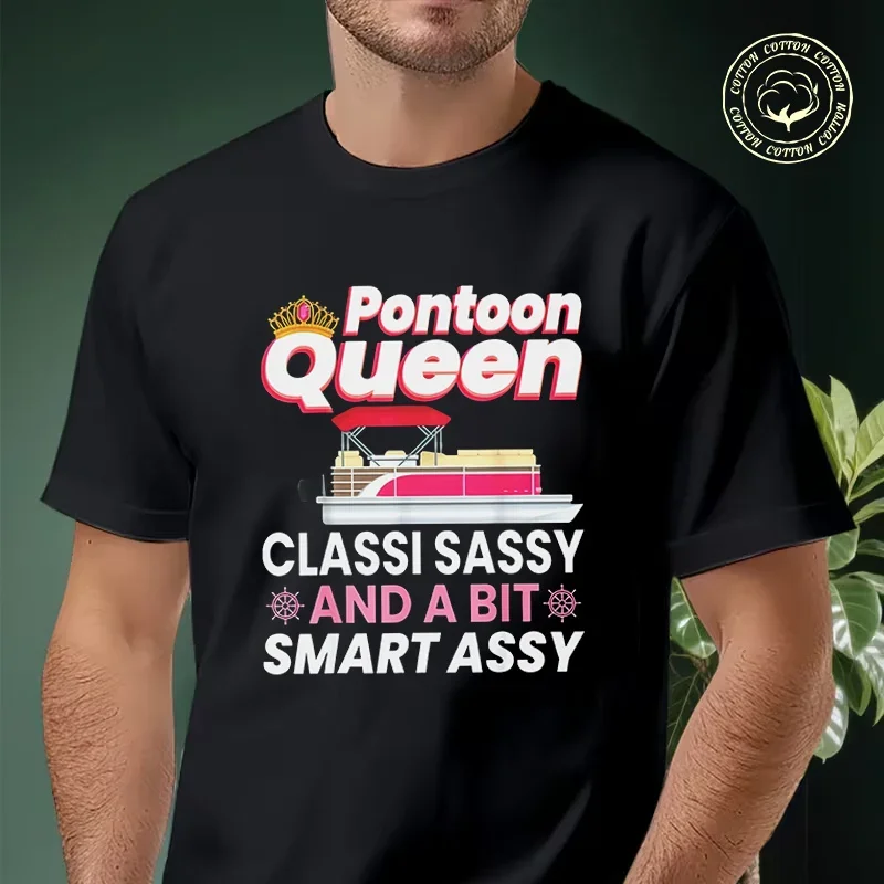 Men T-shirt High Quality Funny Cotton Pontoon Queen Gift For Pontoon Boating Mom Motorcycle Casual Cool Loose O-neck Tees
Men T-shirt High Quality Funny Cotton Pontoon Queen Gift For Pontoon Boating Mom Motorcycle Casual Cool Loose O-neck Tees