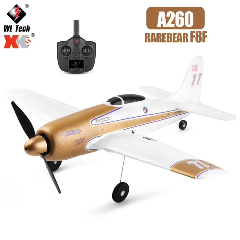WLtoys XK A260 F8F RC Airplanes Remote Control Planes 2.4G 4CH Radio Contrl Helicopter 3D6G Mode Fighter Toys for Children
WLtoys XK A260 F8F RC Airplanes Remote Control Planes 2.4G 4CH Radio Contrl Helicopter 3D6G Mode Fighter Toys for Children