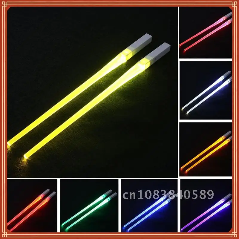 2Pcs/Pair LED Luminous Chopsticks Light Up Chopsticks Led Durable Lightweight Kitchen Dinning Room Party Portable Safe Tableware
2Pcs/Pair LED Luminous Chopsticks Light Up Chopsticks Led Durable Lightweight Kitchen Dinning Room Party Portable Safe Tableware
