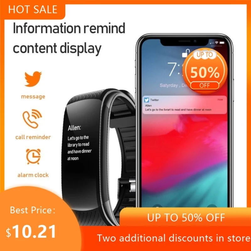 Echowear Smart Color Screen Exercise Meter Step Smart Bracelet Heart Rate Blood Pressure Blood Oxygen Health Monitoring Silicone
Echowear Smart Color Screen Exercise Meter Step Smart Bracelet Heart Rate Blood Pressure Blood Oxygen Health Monitoring Silicone