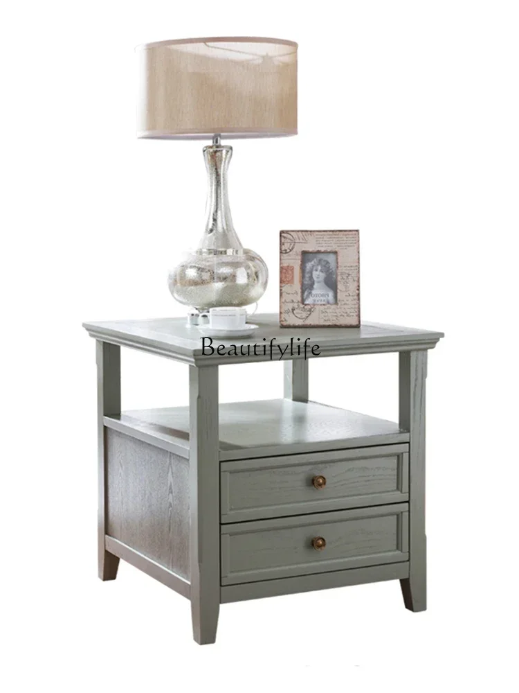 ld25 American style corner table bedside low cabinet simple modern solid wood small coffee table
ld25 American style corner table bedside low cabinet simple modern solid wood small coffee table