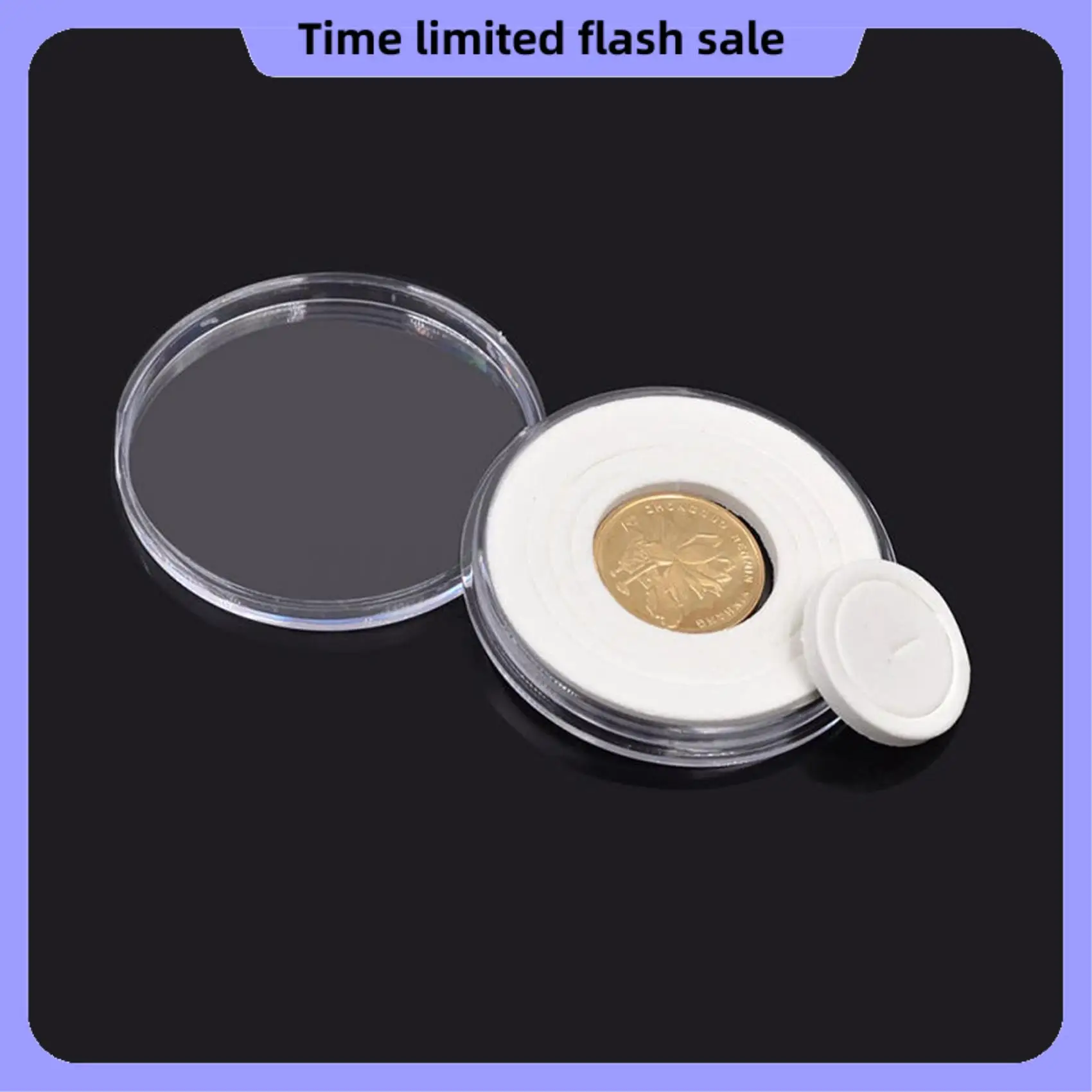 A40T 120 Pcs 46Mm Coin Cases Capsules Holder Applied Clear Plastic Round Storage Box
A40T 120 Pcs 46Mm Coin Cases Capsules Holder Applied Clear Plastic Round Storage Box