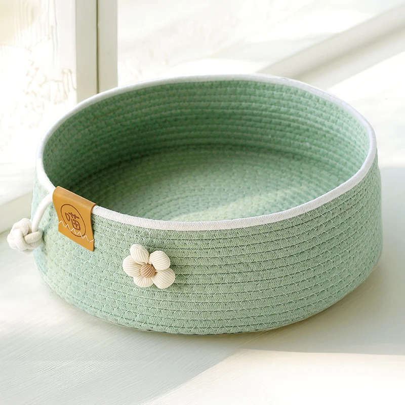 *Cat nest universal in all seasons Cotton and linen woven cat nest removable and washable
*Cat nest universal in all seasons Cotton and linen woven cat nest removable and washable