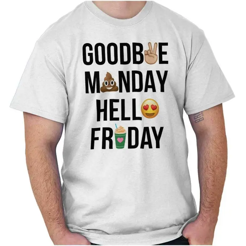 Goodbye Monday Hello Friday Подарок на выходные Женская или мужская футболка с круглым вырезом
Goodbye Monday Hello Friday Подарок на выходные Женская или мужская футболка с круглым вырезом