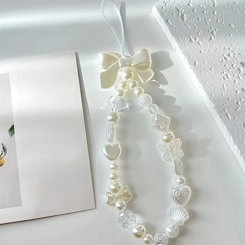 2pcs Elegant White Lanyard with Butterfly and Heart Charms, Plastic Wrist Strap with Bow Accent for ID Badge Holder and Keys
2pcs Elegant White Lanyard with Butterfly and Heart Charms, Plastic Wrist Strap with Bow Accent for ID Badge Holder and Keys