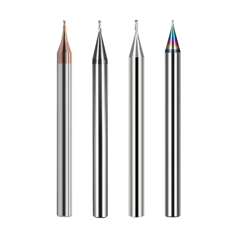 Chowmaster DLC Carbide Micro End Mill 2 Flutes 0.1-0.9mm Diameter Flat MINI Milling Cutter for Aluminum CNC Tools
Chowmaster DLC Carbide Micro End Mill 2 Flutes 0.1-0.9mm Diameter Flat MINI Milling Cutter for Aluminum CNC Tools