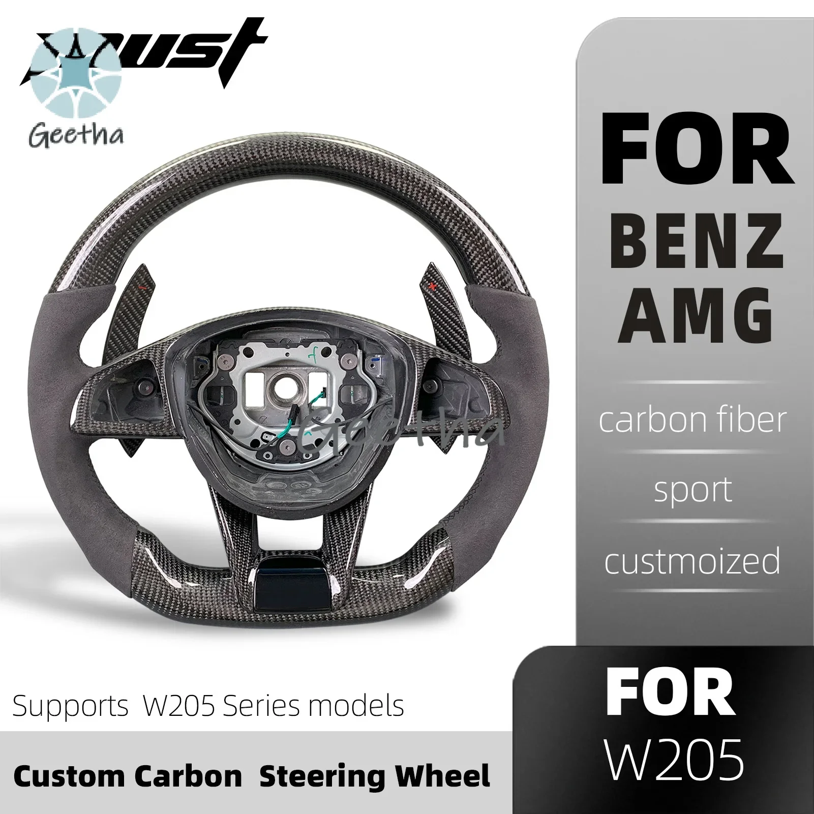 For Mercedes-Benz Customized Car Interior Accessories Fit 2015-2018 AMG W205 C63 C43 Carbon Fiber Steering Wheel Body kit bumper
For Mercedes-Benz Customized Car Interior Accessories Fit 2015-2018 AMG W205 C63 C43 Carbon Fiber Steering Wheel Body kit bumper